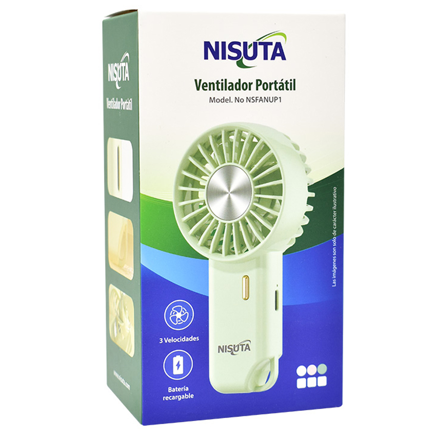 Ventilador Portable Nisuta Ns-Fanup1 Verde